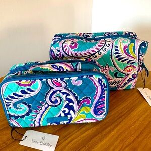 Vera Bradley 2pc Travel Pouches in Waikiki Paisley